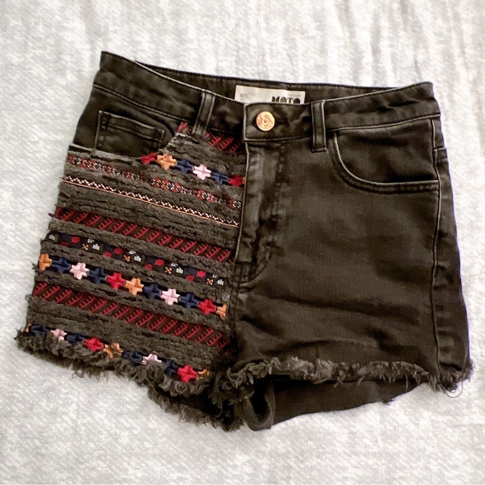 Topshop Moto denim shorts